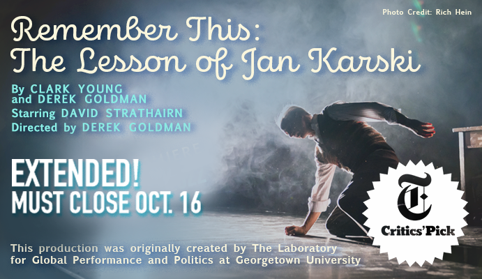 Remember this: The lesson of Jan Karski poster