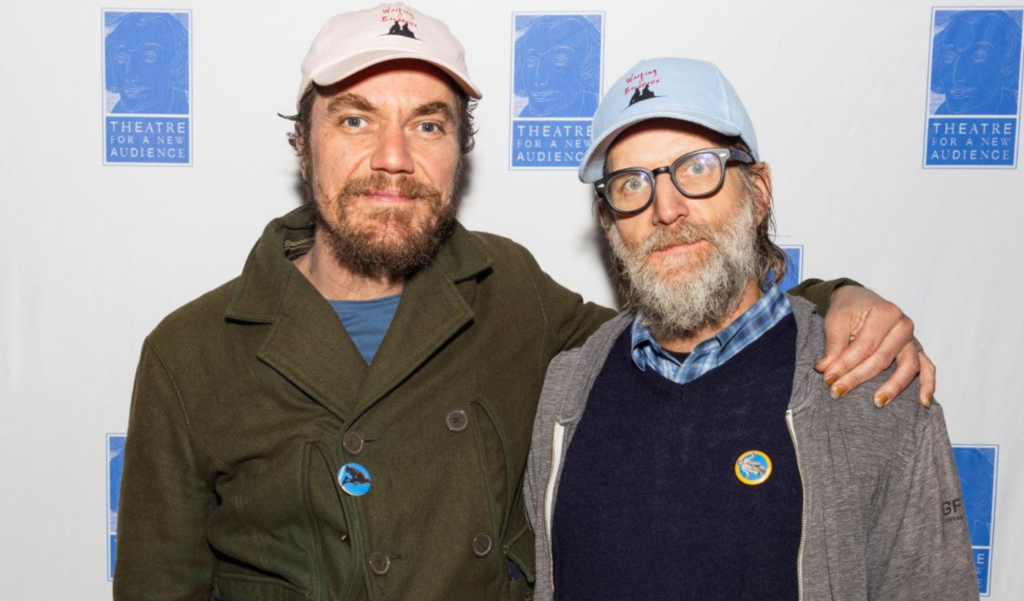 Michael Shannon and Paul Sparks; WAITING FOR GODOT New Deal night. Photo by Travis Emery Hackett.
