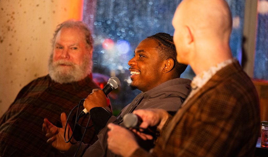 HENRY IV New Deal night. Jay O. Sanders and Elijah Jones. Photo by Travis Emery Hackett.